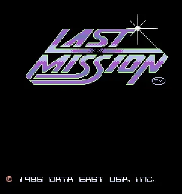 Last Mission (US revision 6)-MAME 2003